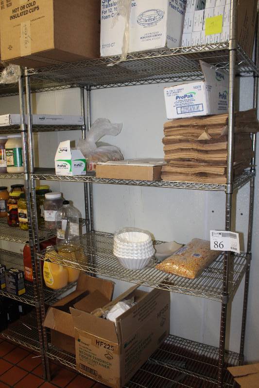 lot 86 image: 4-Shelf Rack