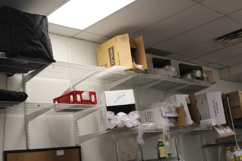 lot 89 image: Lot of (3) Section Wall Shelf w 6-Shelves