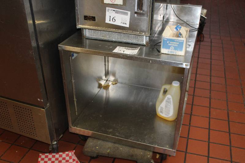 lot 73 image: NSF Commercial Stainless Steel Cart