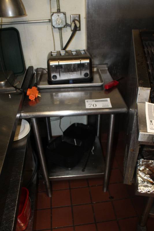 lot 70 image: Toaster Oven & NSF Prep Table