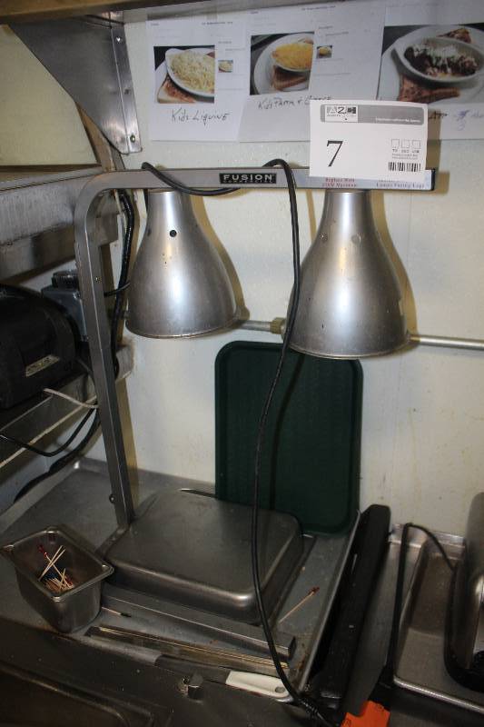 lot 7 image: Fusion Commercial Stainless Steel Food Warmer Lights