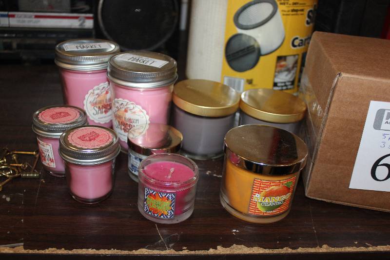 Lot of (8) Scented Candles Includes 5 Medium, 3 Small