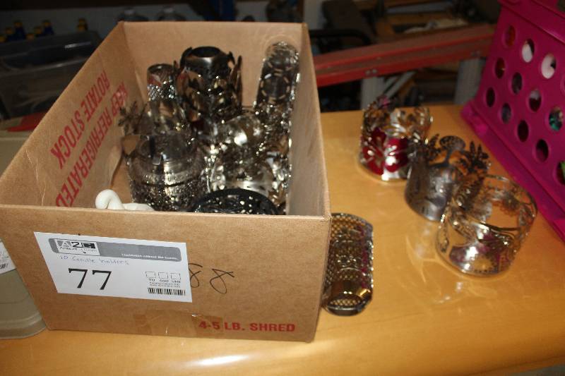 Lot of (10) Candle Holders