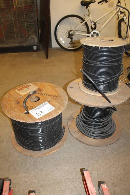 Lot of (3) Partial Spools of Wire