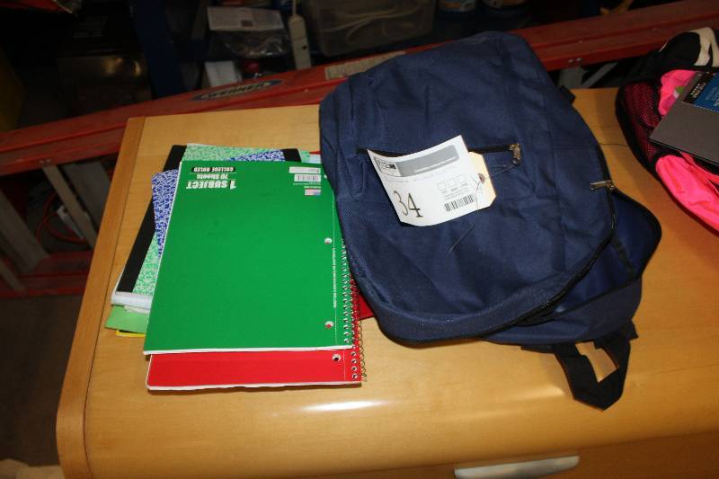 Blue Pack w School Supplies