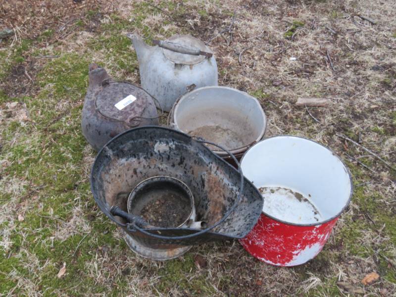 Vintage Metal Buckets