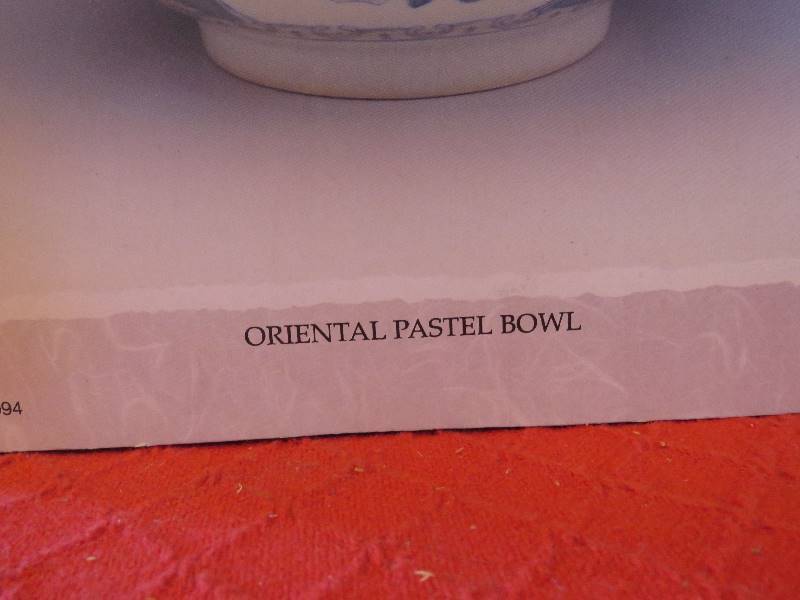 Oriental Pastel Bowl