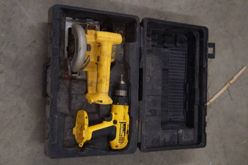 lot 48 image: DeWalt Cordless Drill & Saw