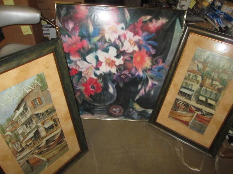 Lot of 3 Large Wall Art Pieces...