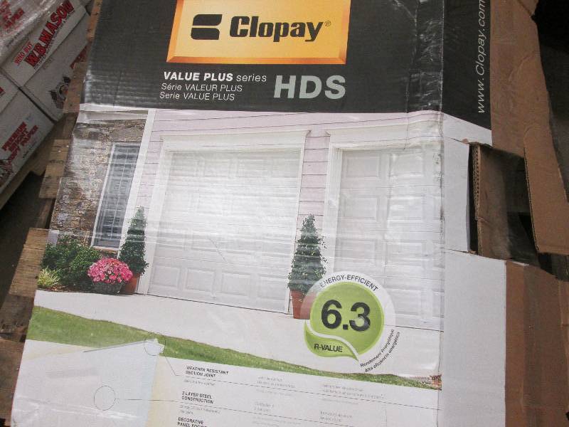 Clopay 8 x7 White Insulated Garag...