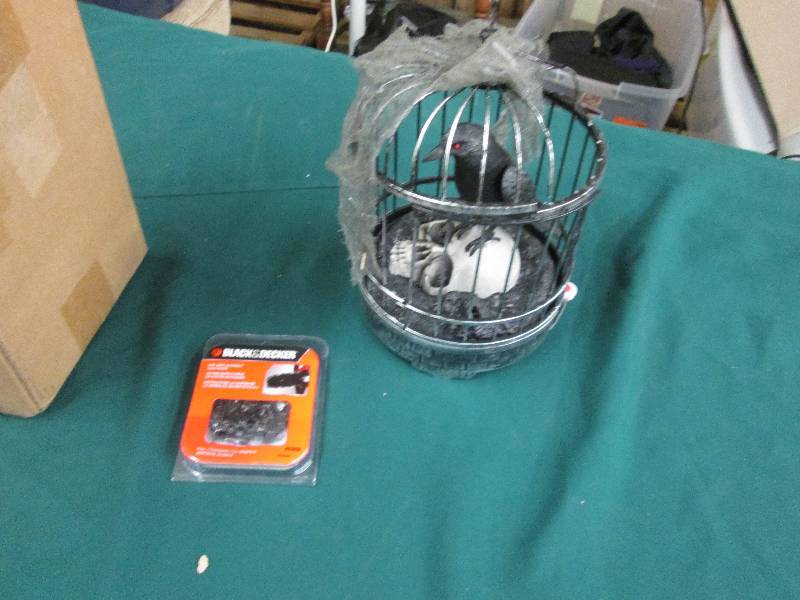 Halloween Talking Bird &  Cage Dc...