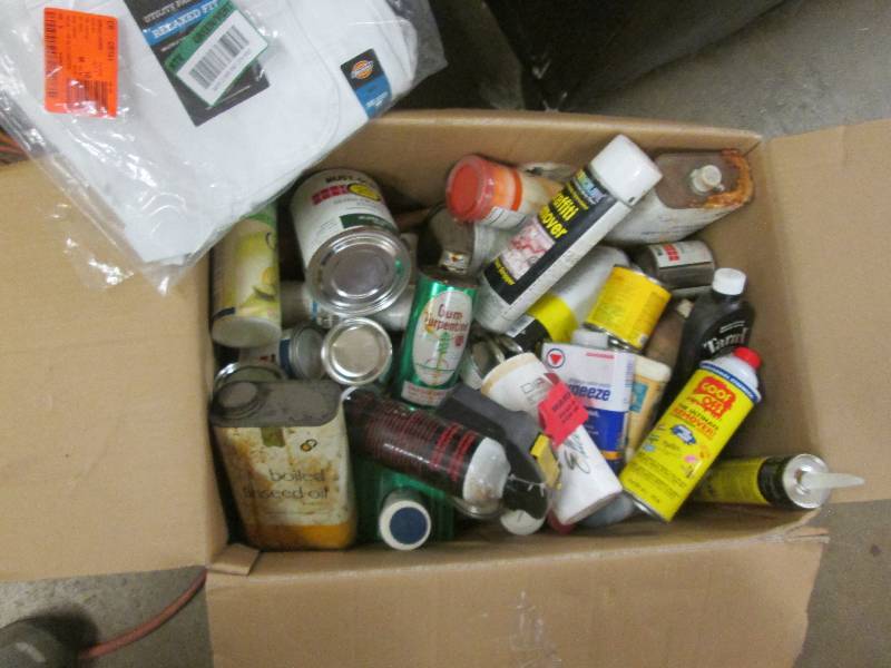 Garage Box with assorted handiman p...