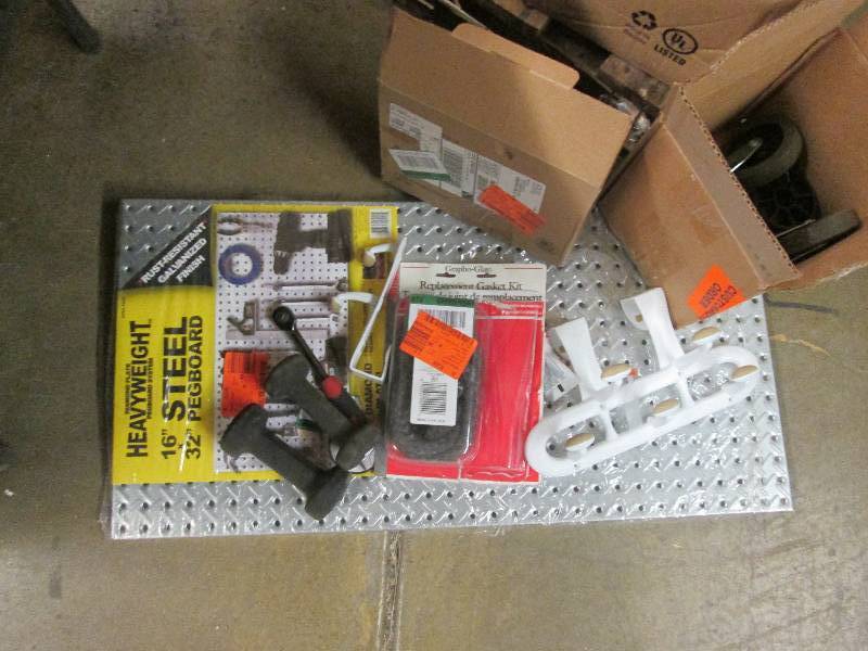 16x32 inch Steel Pegboard, 3 Large ...