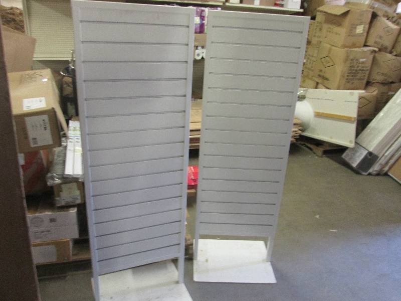 Lot of 2 Slat Wall Display Units ...
