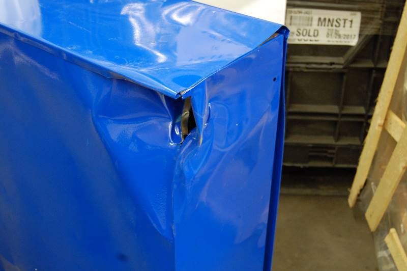lot 2 image: 72 Hole Metal Bin