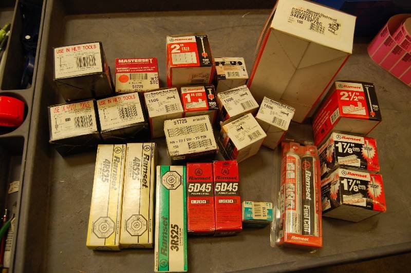 lot 8 image: Misc Ramset Pins and Loads