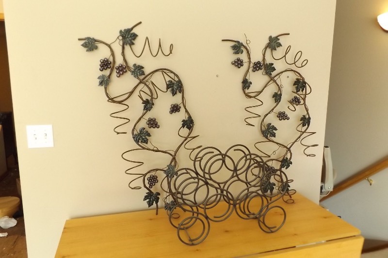 lot 48 image: Lot of 3 Iron Wine Racks