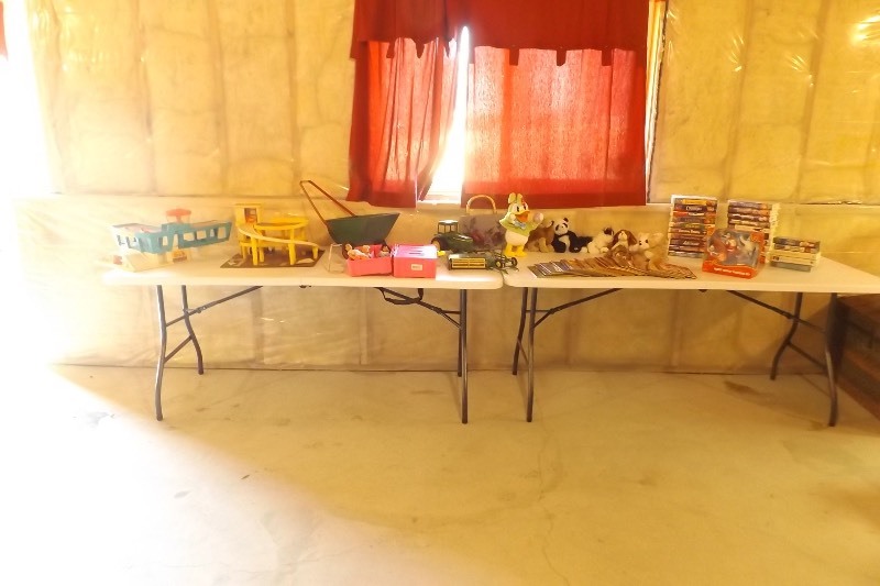 lot 118 image: Large Lot of Vintage etc. Toys, Disney VHS, etc.