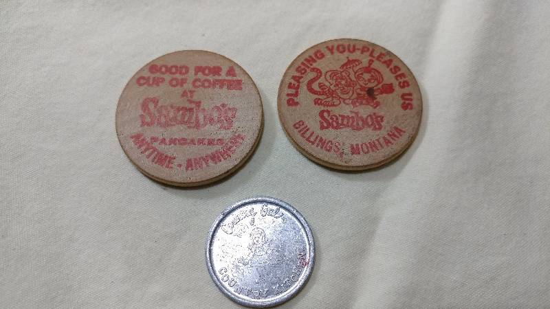 Country Kitchen and Sambos Trading Tokens