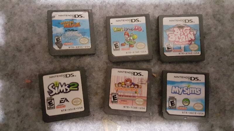 Lot of six Nintendo DS games