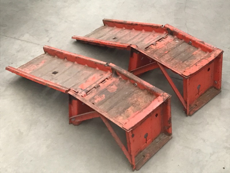 lot 37 image: Set Of Steel Car Ramps ...