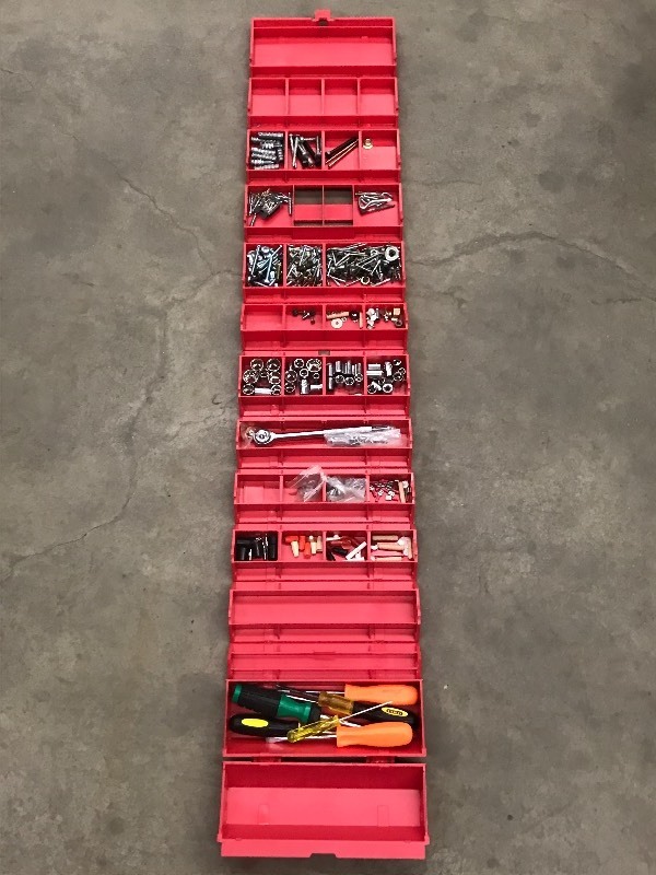 lot 38 image: Rolykit Roll-Out Plastic Storage Bo...