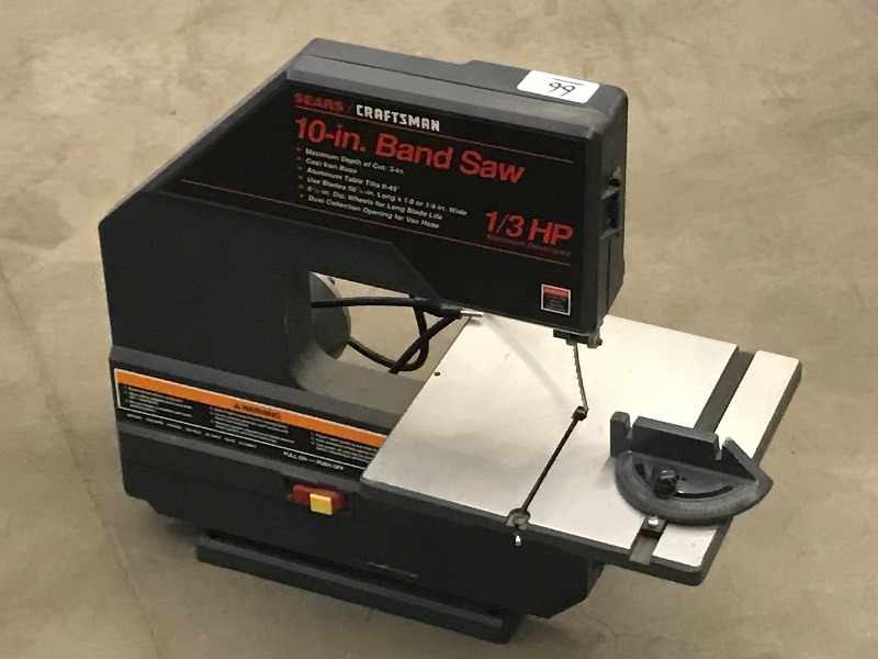 lot 66 image: Craftsman 10 13HP Tabletop Bandsa...