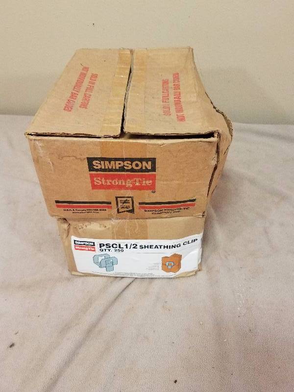 lot 81 image: 2 Boxes of PSCL 12 Sheathing Clips