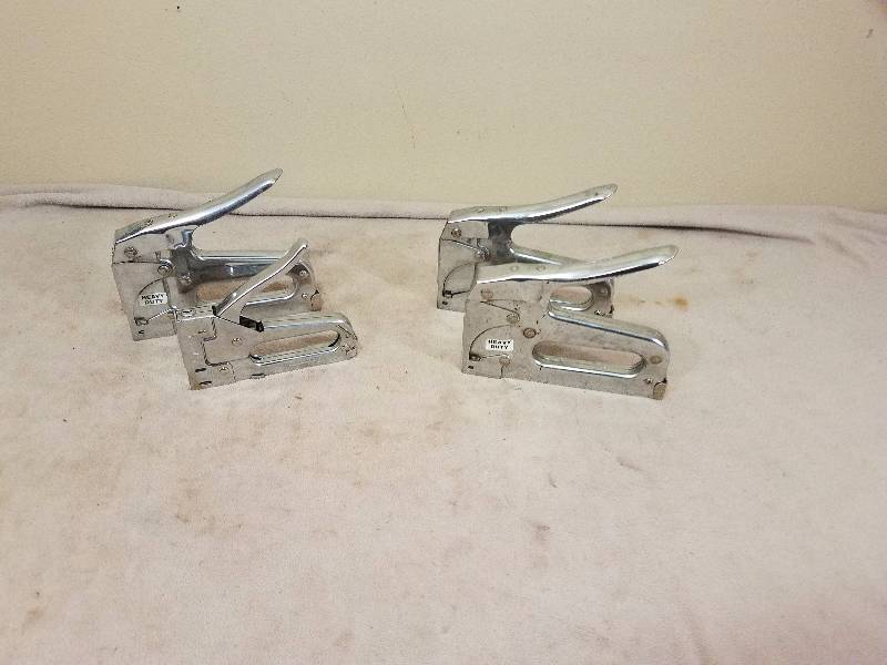 lot 100 image: Four Hand Staplers