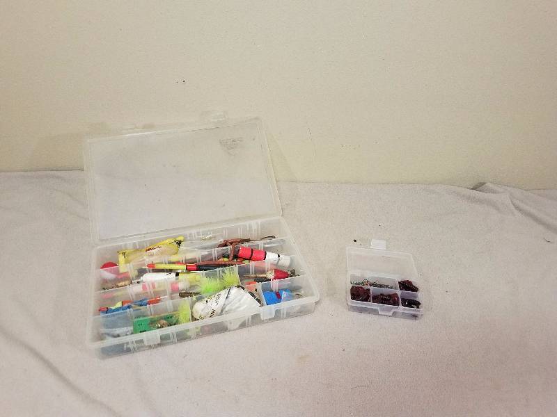 lot 126 image: Tackle boxes with Misc. Tackle