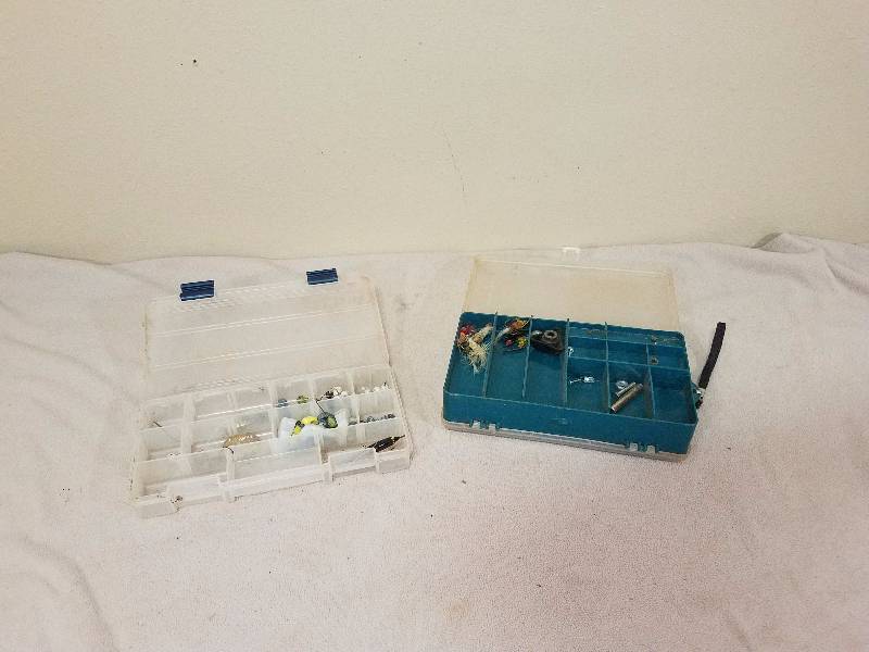 lot 128 image: Tackle boxes with Misc. Tackle