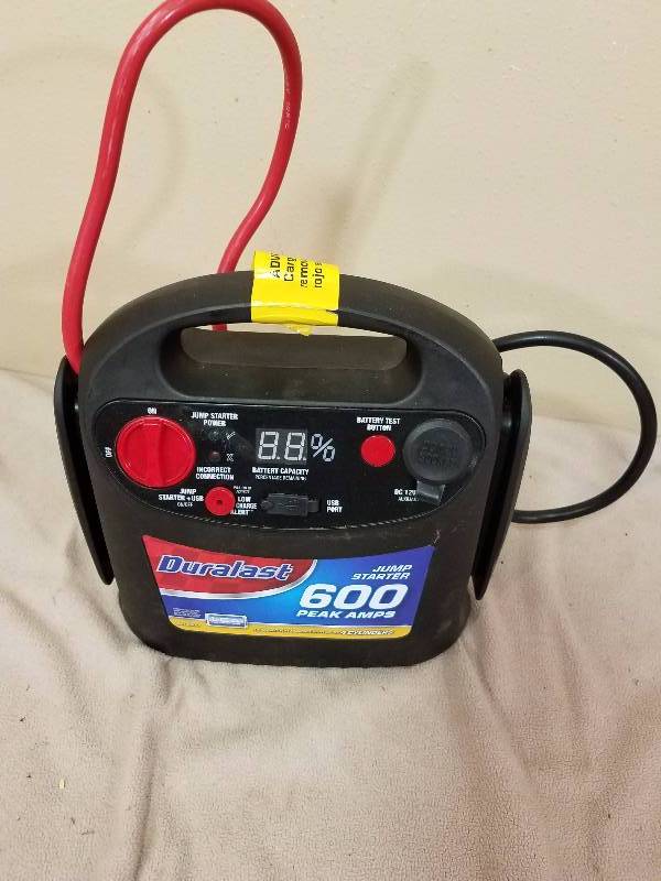 Duralast 600 peak Amp Jump Starter Pack | March Consignment Auction