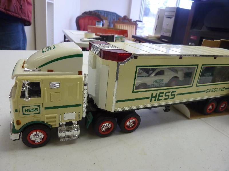 Hess Semi and Trailer with Two Racers-Appear to be New In Box