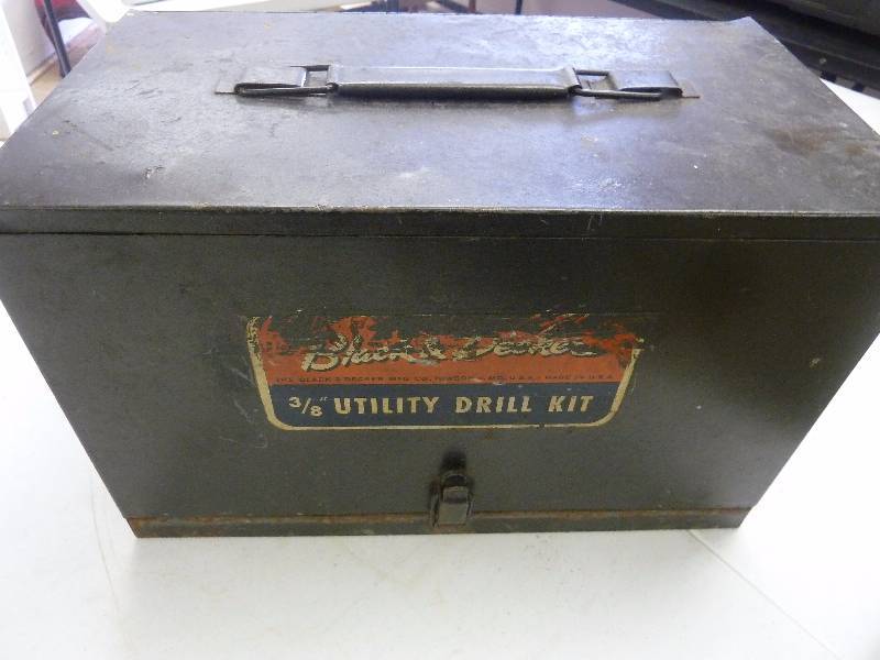 Antique Black and Decker Metal Case