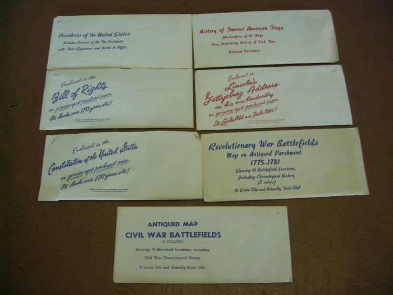lot 51 image: Reproduction Maps, Constitution, Gettysburg