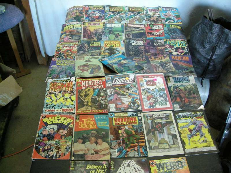 lot 56 image: Group Vintage Sci-fi Comic Books