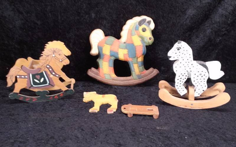 Lot - Wood Cutout Horses