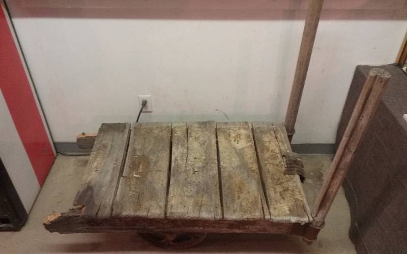 3 Wheeled Antique Railroad Cart