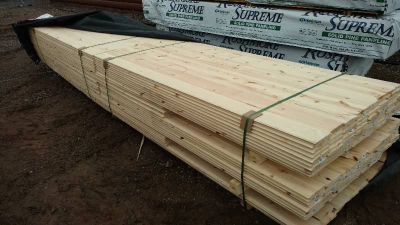 1x6x8-12-16 Pondersosa Pine Tongue and Groove