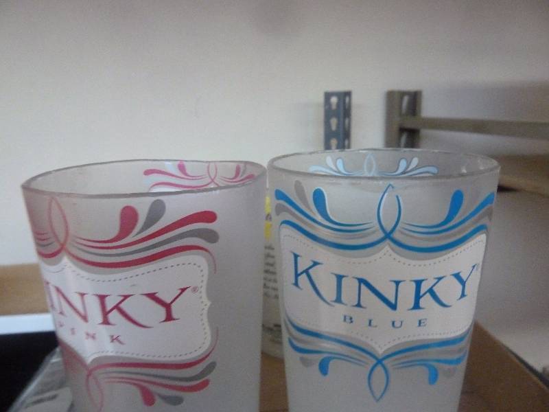 Kinky Liquor Bottle GlassesVases