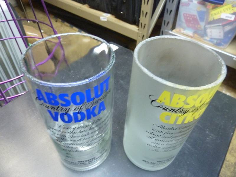 Absolute Vodka Vases