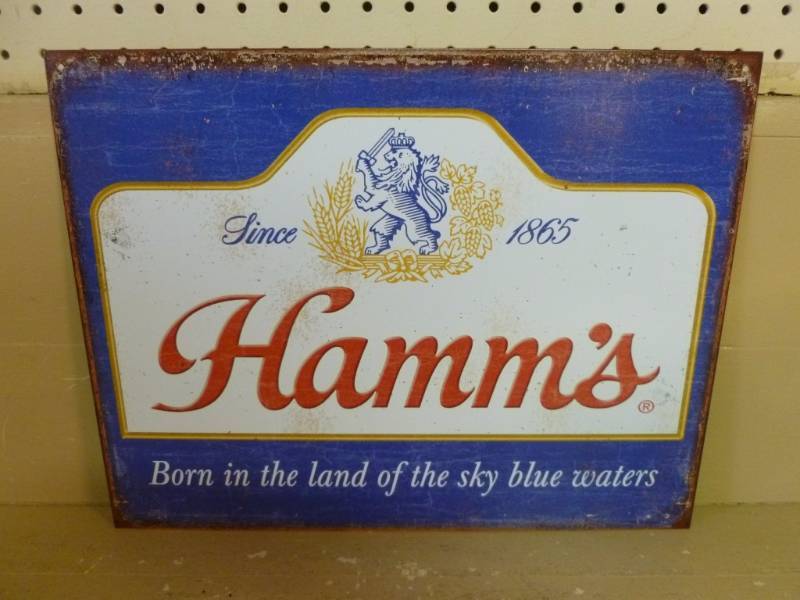 lot 60 image: Hamms Sign