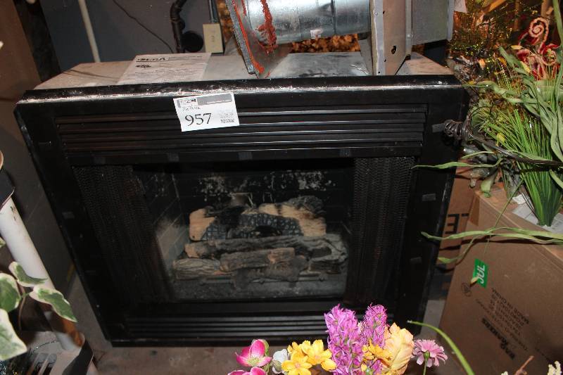 lot 957 image: ESA Direct Vent Natural Gas Fireplace w Instructions