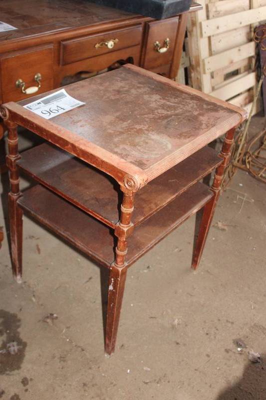 lot 964 image: Wood Telephone Table