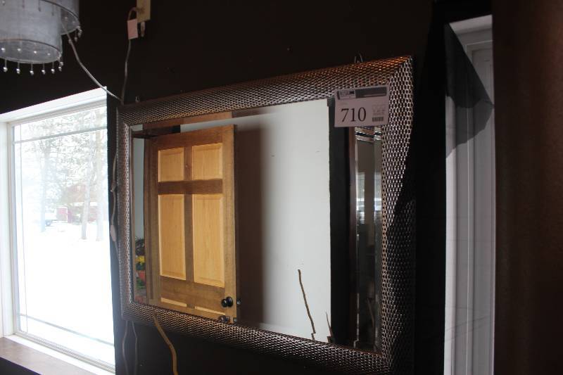lot 710 image: Framed Wall Mirror