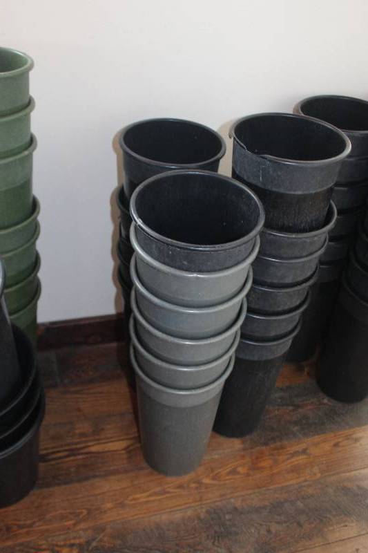 lot 730 image: Lot of (15) Floral Containers