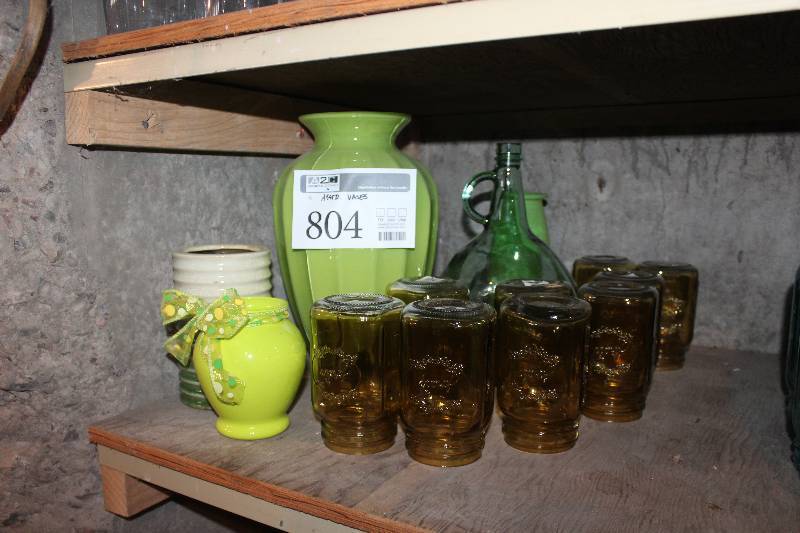 lot 804 image: Lot of (14) Assorted Vases