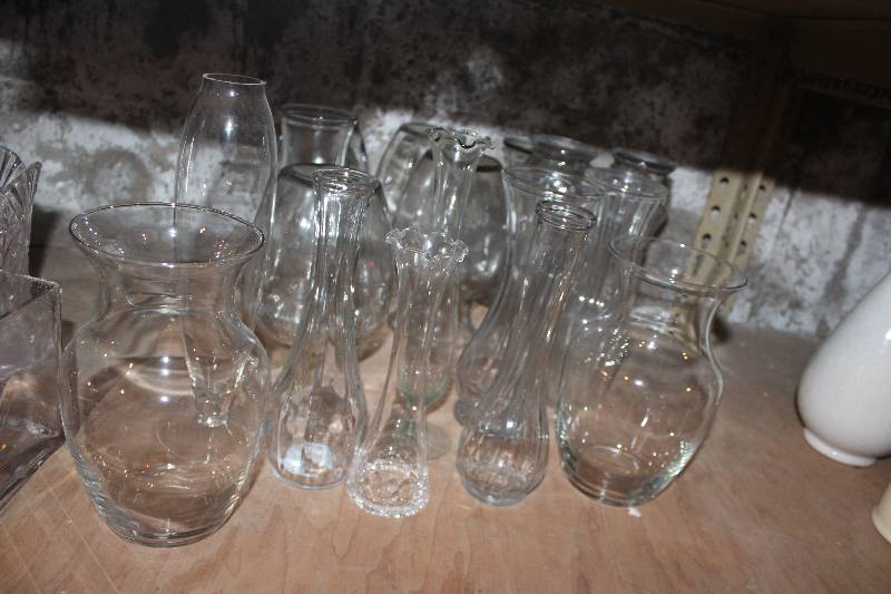 lot 812 image: Lot of (15) Assorted Vases