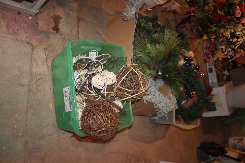 lot 882 image: Lot of (3) Boxes of Christmas Decorations