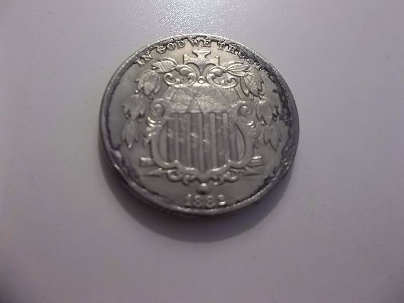 1882 Shield Nickel (In VF $40.00)